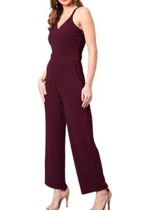 Stylish Burgundy Jumpsuit size L