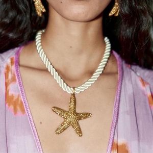 Limited Edition Zara Metalc Star Fish Necklace