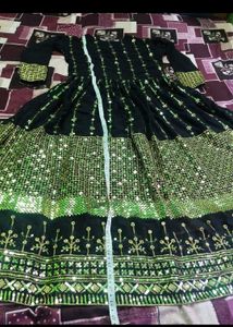 Front Back SEQUINS Embroidery gown