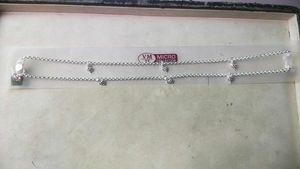 Pure Silver CZ Snack Chain ⛓️ Anklets पायल