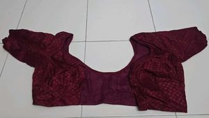 Maroon Textured Blouse