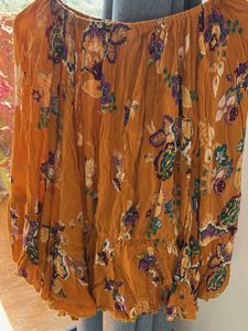 Boho Floral Print Tunic Top