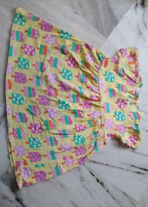 🟡 Ice Cream Print Dress
