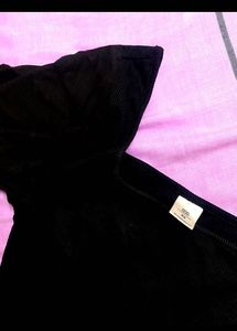 black mini dress