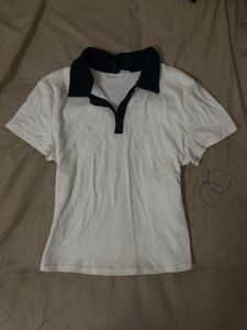 Retro Inspired Collared Top