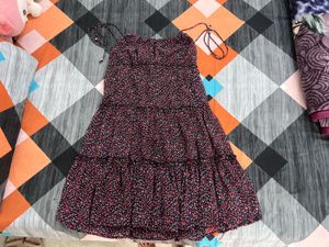 A-line floral dress