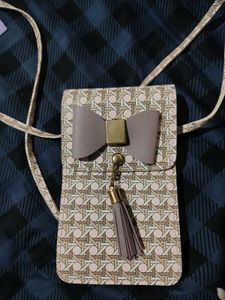 Cute Bow Tassel Sling Bag