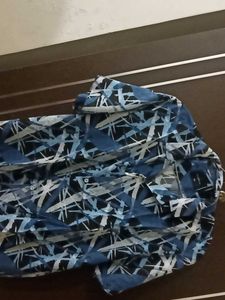 Men's Abstract Print Short Sleeve Shirt