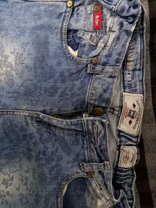Lee Cooper  Floral Denim Jeans