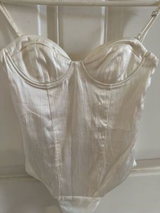 Zara satin corset body suit