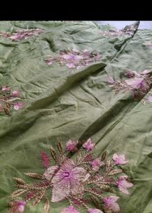 Elegant Green Embroidered Gown