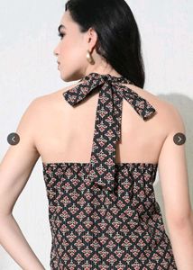 kalamir women ethnic motifs printed halter necktop