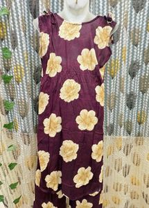 Floral Print Kurta and Palazzo Set