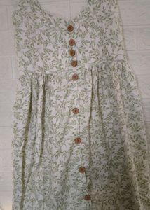 Floral Button-Down Midi Dress