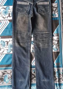 Blue Washed Denim Jeans