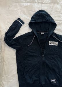 Puma Navy Full Zip Hoodie