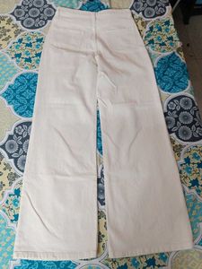 Wide Leg White Pants