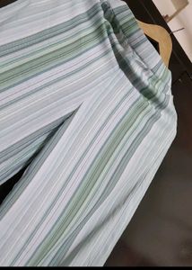 Light Olive &amp; Grey Striped Co-Ords Set For 30 Bust