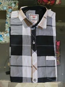 Checked Long Sleeve Men's Shirt