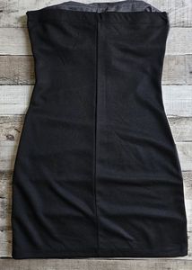 Chic Strapless Colorblock Mini Dress