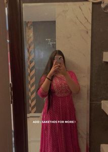 Stunning Pink Embroidered Kurta