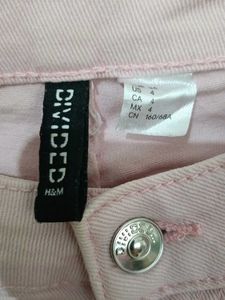 H&amp;M Pink Wide Leg Jeans