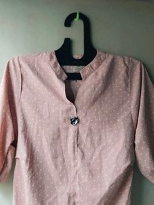 Chic Pink Polka Dot top