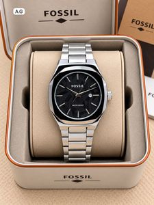 Fossil Black Stainless Steel Watch