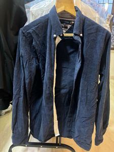 Men's Navy Button-Down Shirt