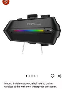 EDYELL Bluetooth Dual Earphone for Helmet | Wirele