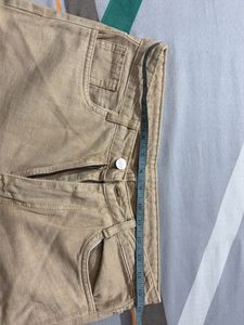 Khaki Wide Leg Jeans