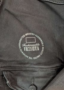 XL-BLACK DENIM JACKET