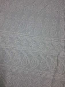 White Chikankari Palazzo Pants