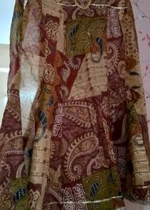 Exquisite Paisley Print peplum Top