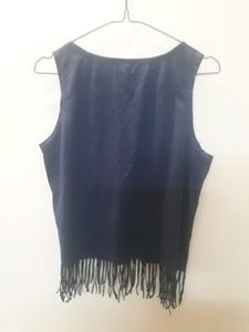 A Navy Blue Sleeveless Top