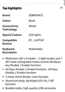 Zebronics Gaming Keyboard &amp; Mouse Combo 🎮
