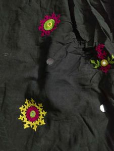 Navratri Embroidered black  Ethnic Skirt
