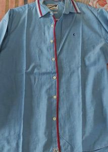 PEPE Men's Blue Casual Shirt