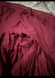 Maroon Dhoti Pants