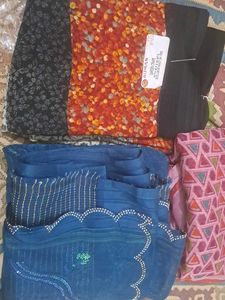 3 comboo new saree Beautiful