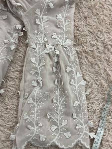 Sheer Floral Embellished Blouse
