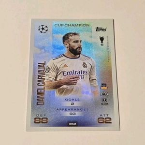 🪙Daniel Carvajal Cup Champion 🏆 Topps Card