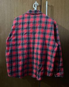 Red &amp; Black Plaid Flannel Shirt