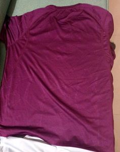 Comfortable Burgundy T-Shirt-2 set