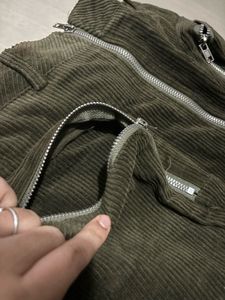Corduroy Cargo Mini Skirt (freakins)