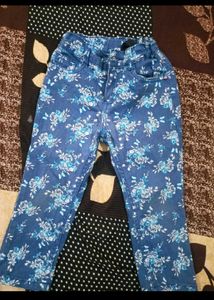 Stylish kid's Denim &amp; Floral Pants Bundle