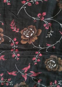 Pure Cotton Black Kurta
