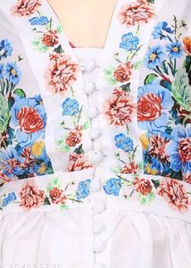 Vibrant Floral Print Mini Dress