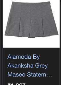 gray skirt