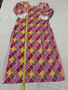 2Pc Ethnic Multicoloured Suit Set